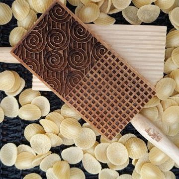 Pasta- en botter tekstuur plankie