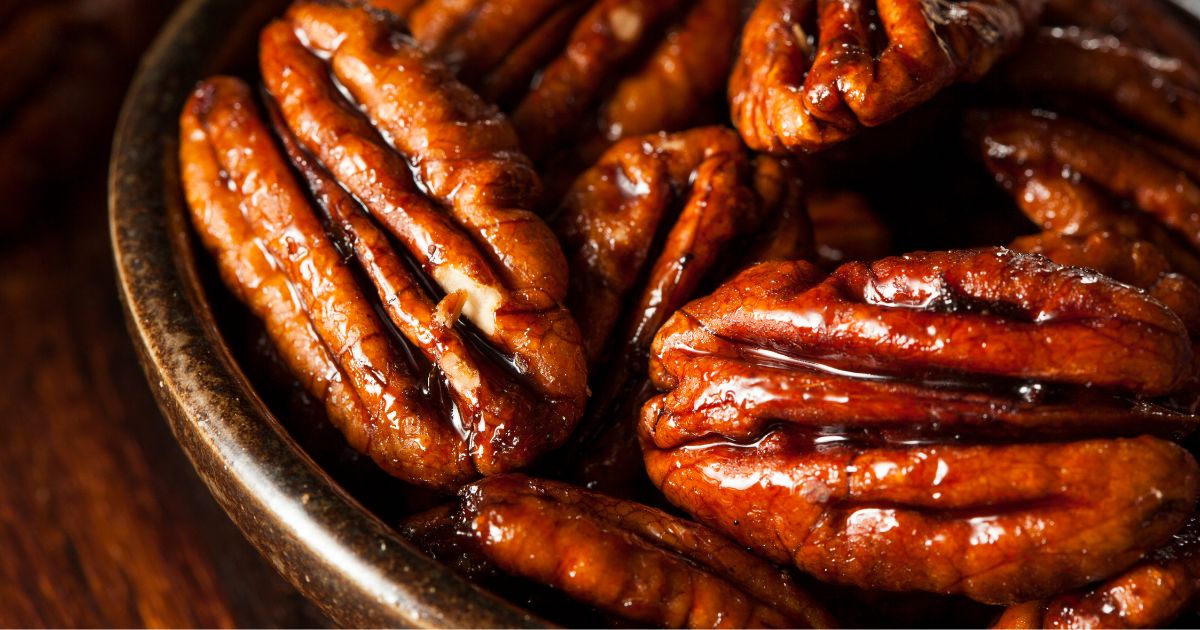 Upside-Down Pecan Caramel Cake
