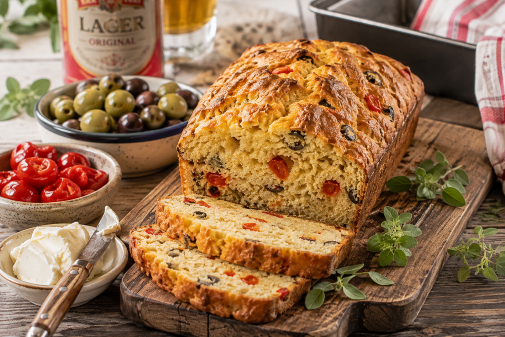 Bakkersmengsel Bierbroodjie met Kaings en Pikante rissie
