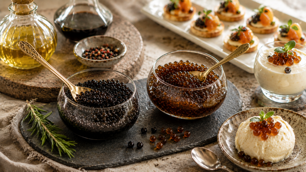 Balsamiese en Rum kaviaar