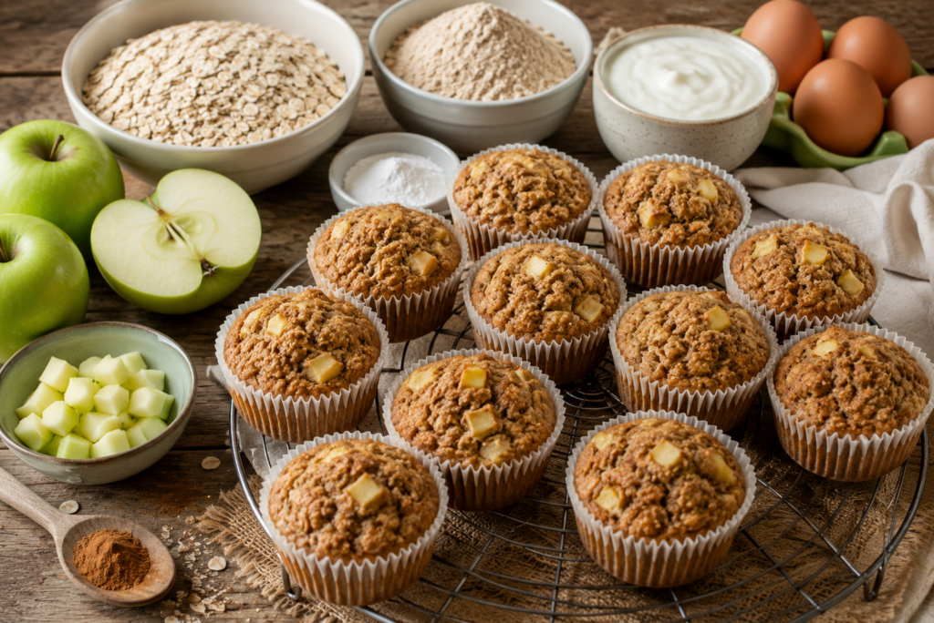 Volkoring-Appel Diabetiese muffin