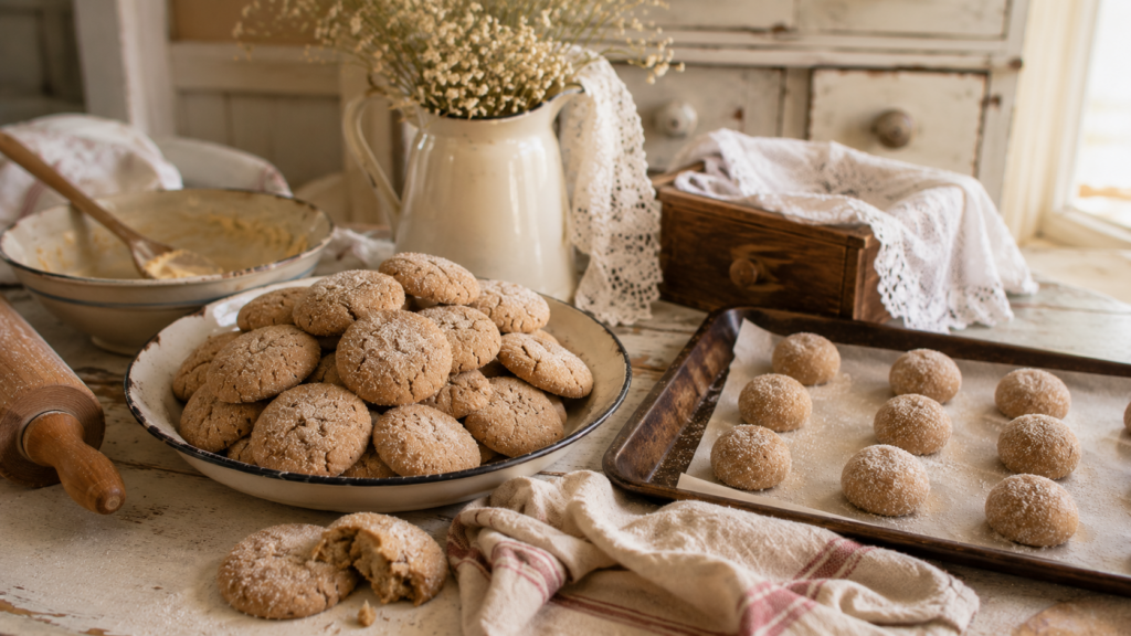 Esdoringstroop en kaneel koekies