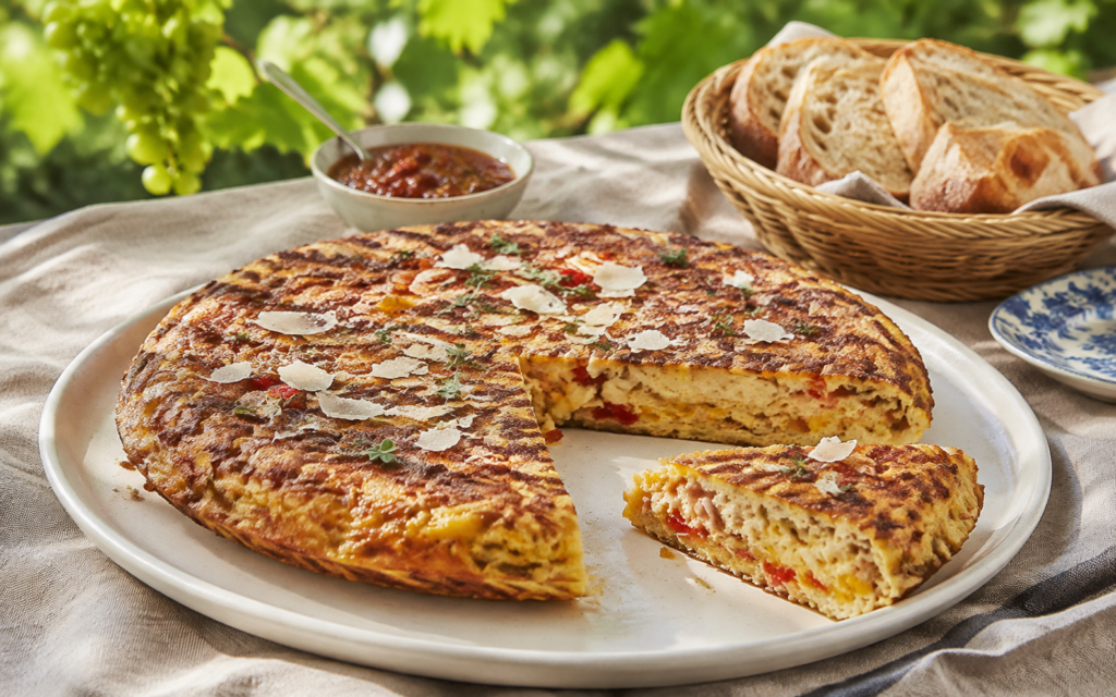 Kaas en Uie Frittata