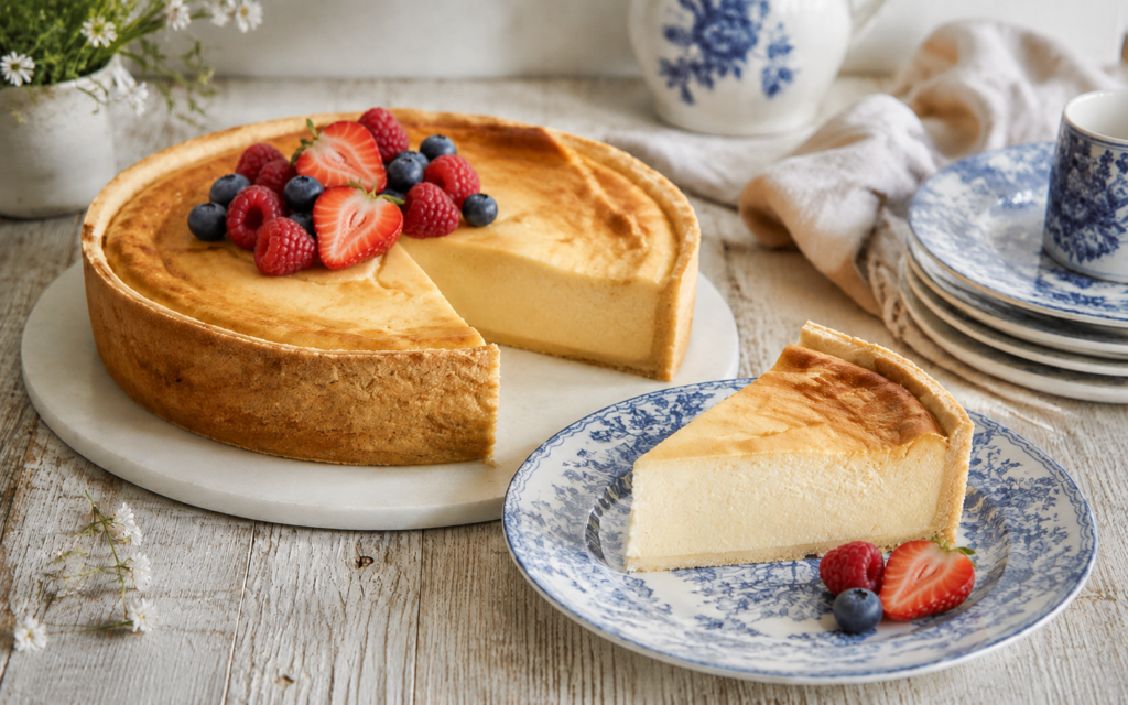 Grieks Gebakte Kaaskoek