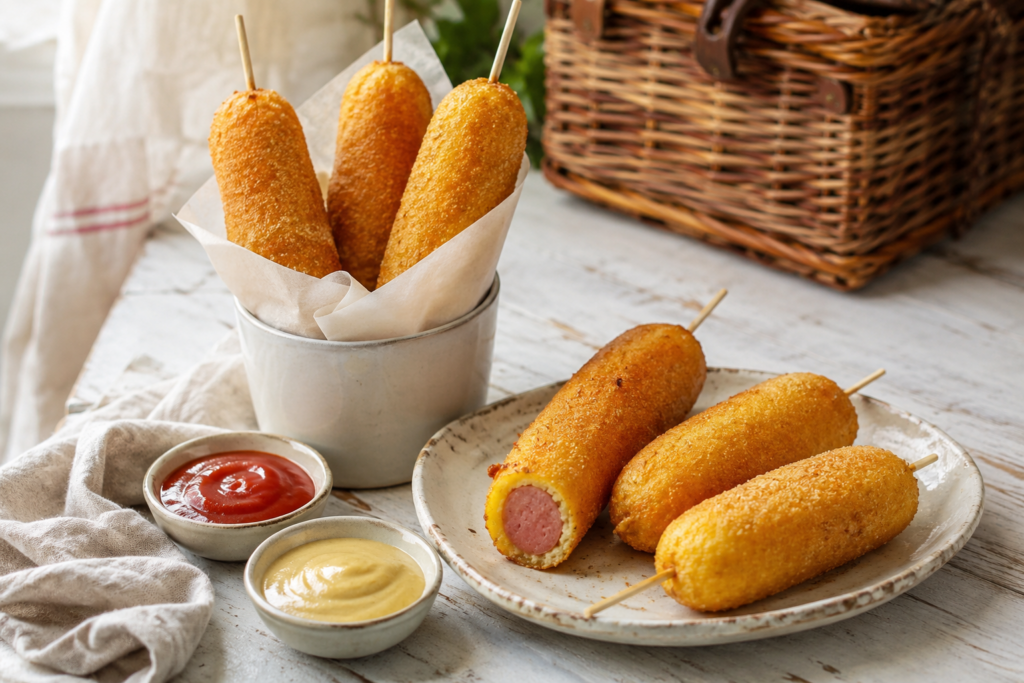 Jorsies of te wel Corn dogs!