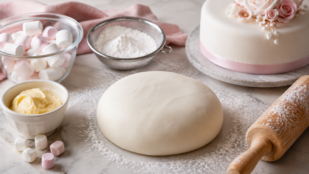 Malvalekker Fondant (Marshmellow fondant)