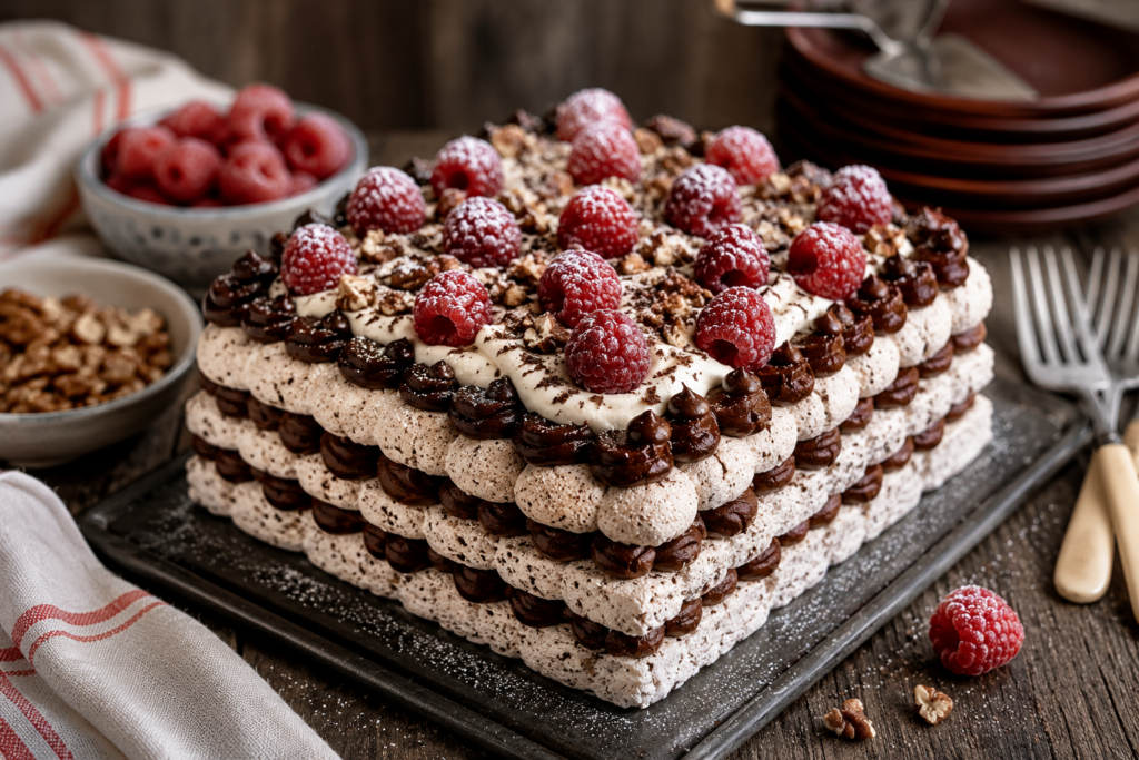 Mozzart koek (Gateau succes)