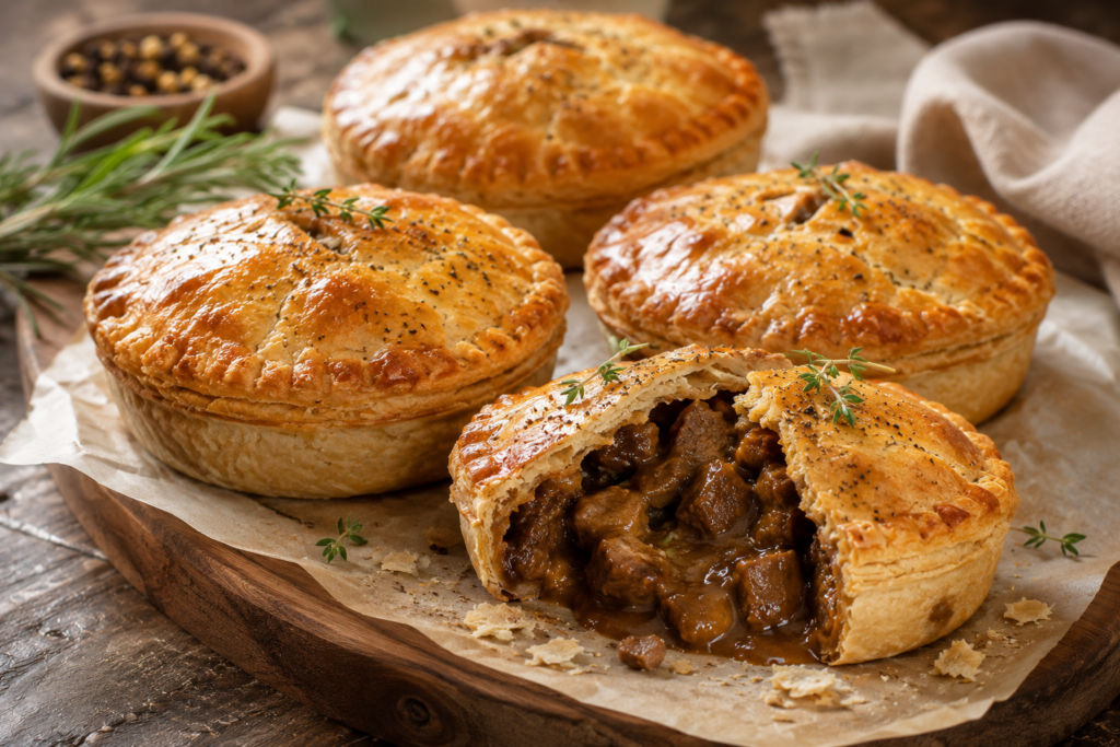 Pepper steak pie