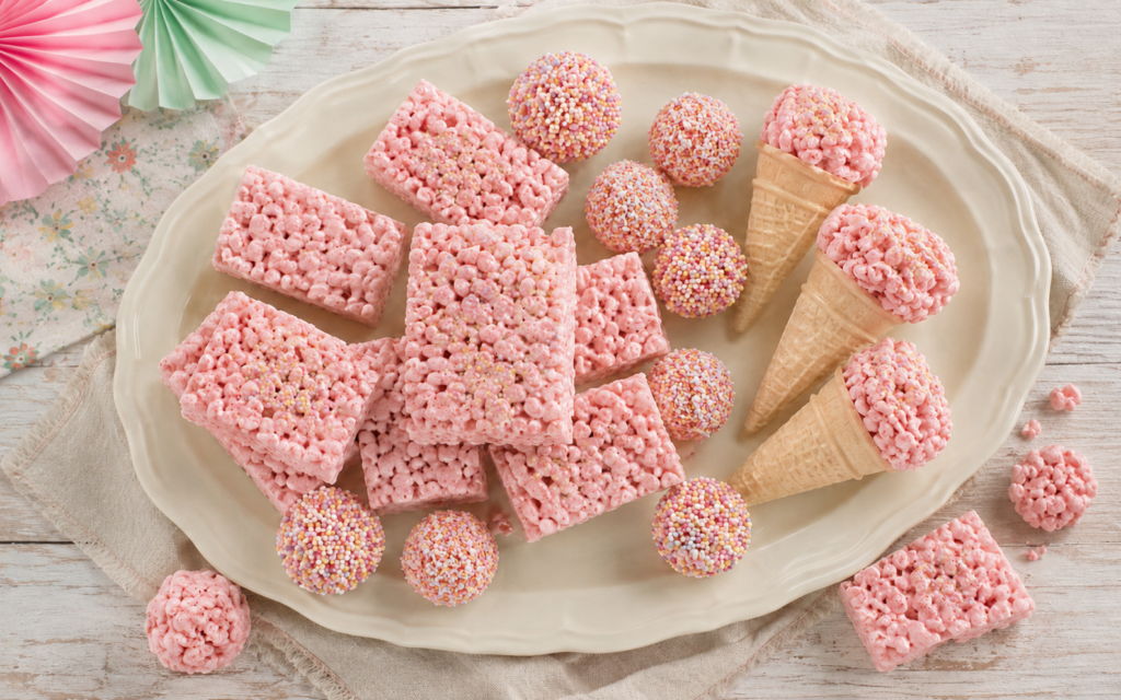 Rice Krispie en Malvalekker blokkies