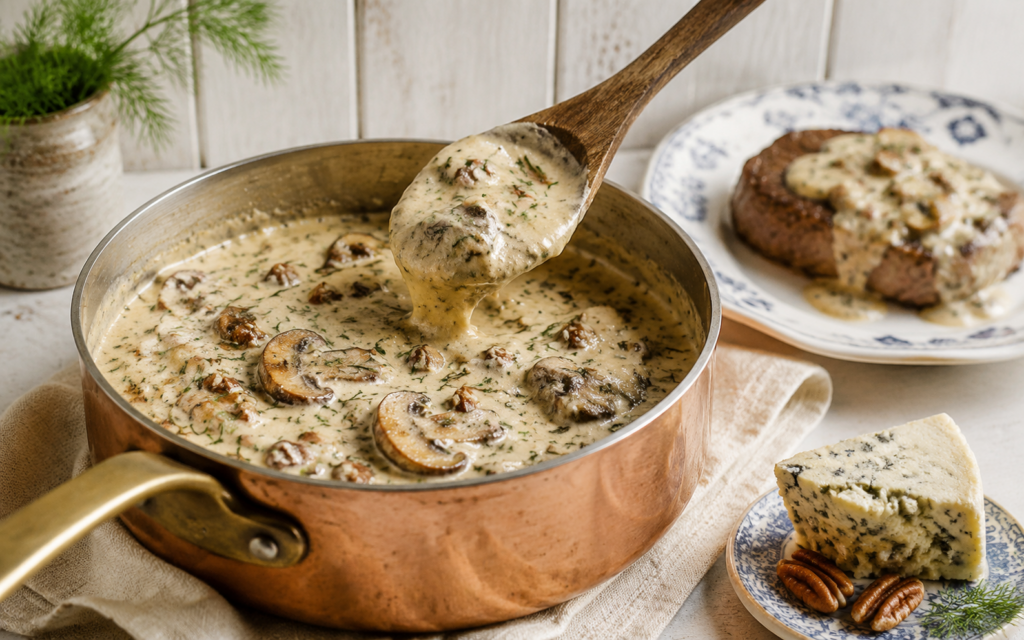 Gorgonzola-Sampioensous