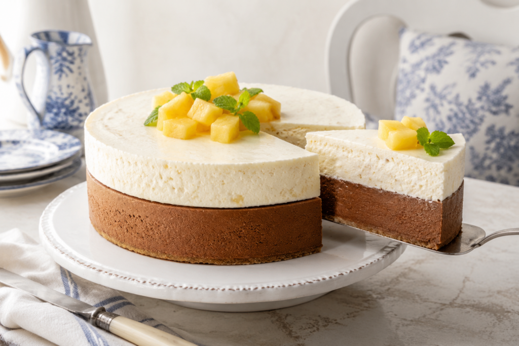 Sjokolade-Pynappel Yskaskaaskoek