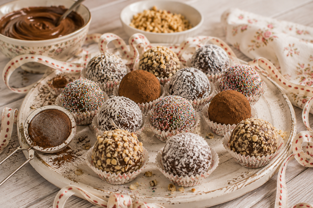 Sjokolade beskuitjie truffels