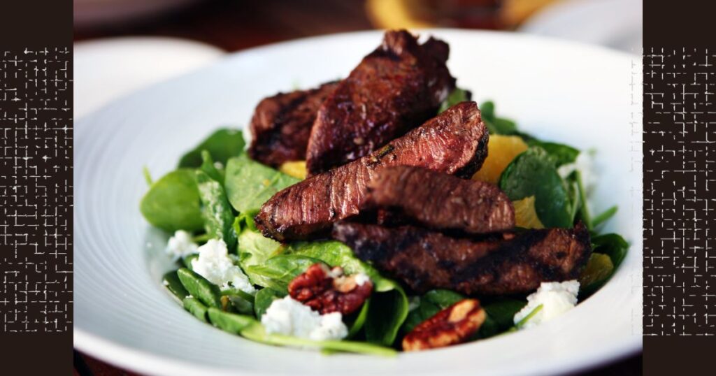 Gemarineerde Lende skyf slaai (Sirloin)