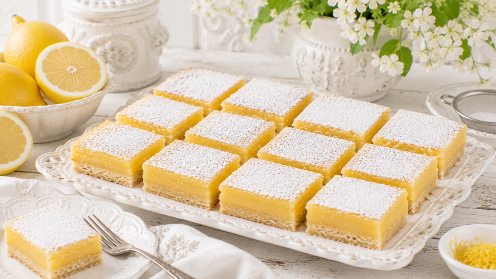Suurlemoen vla blokkies (Lemon curd slices)