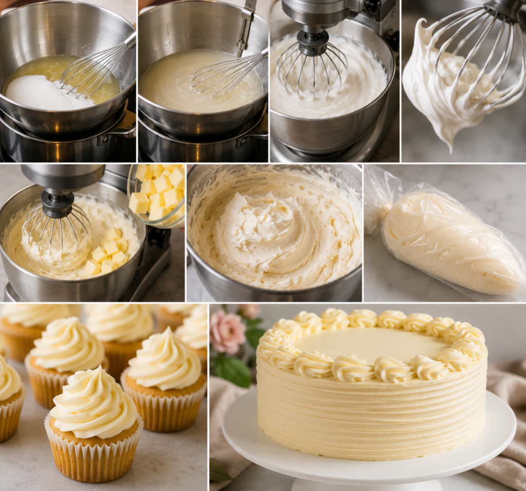 Swiss buttercream frosting