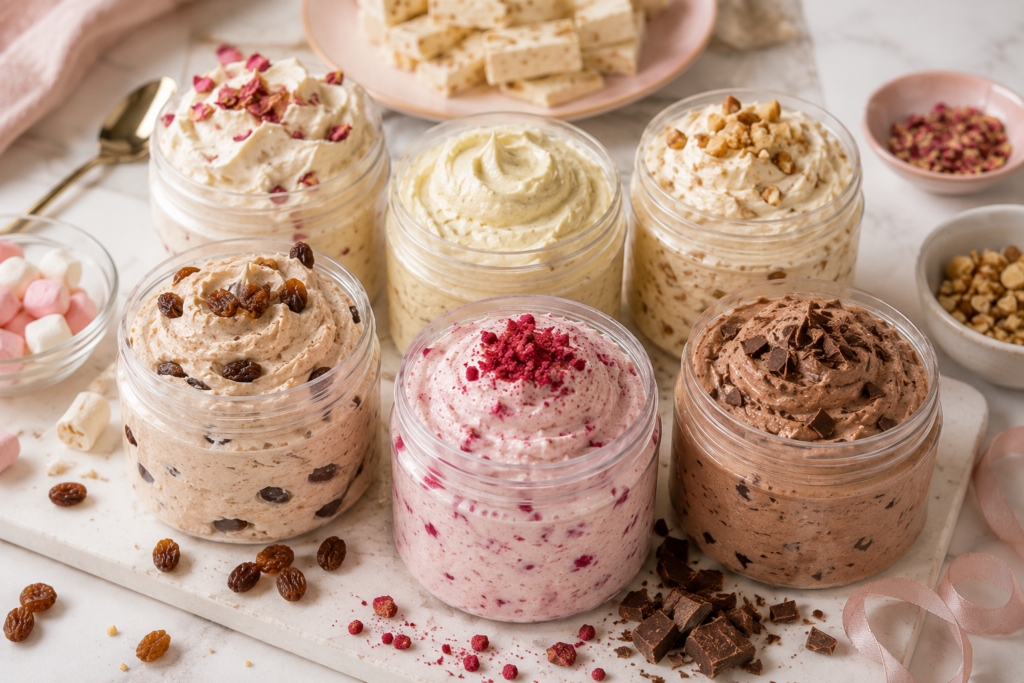 Sagte nougat in ‘n bottel